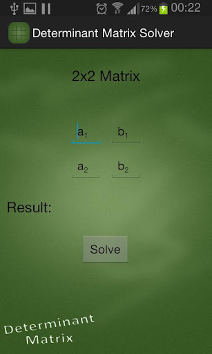 Determinant Matrix Solver