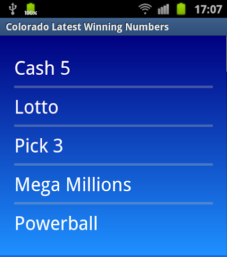 Colorado winning numbers