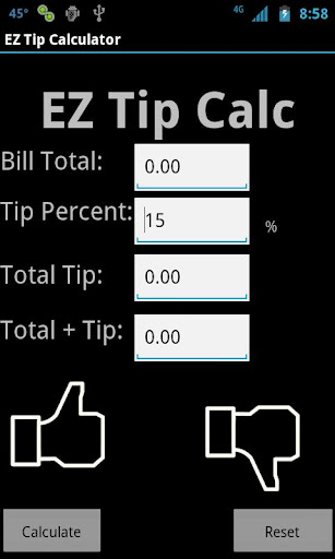 EZ Tip Calculator - Donate