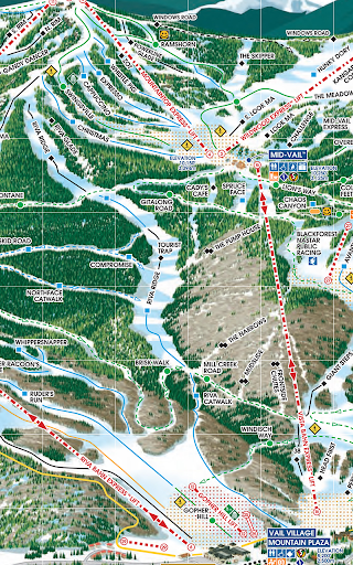 Vail Piste Map