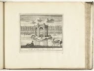 Gezicht op de Salle de Conseil in de vijver in het paleis van Fontainebleau, 1726