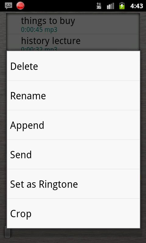 HQ Voice Recorder pro Screen 3