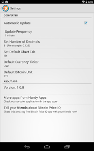 Bitcoin Price IQ Screenshots 1