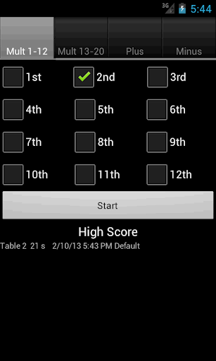 Mult - Multiplication Table