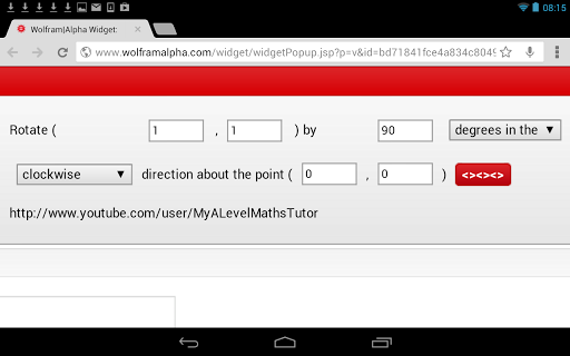 Matrix Rotation Calculator