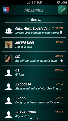 【免費個人化App】Simply Green GO SMS theme-APP點子