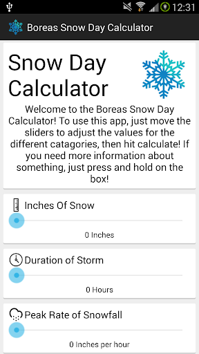 Boreas Snow Day Calculator