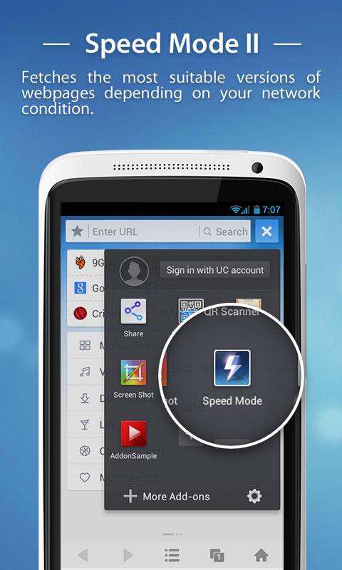 UC Browser for Android - screenshot