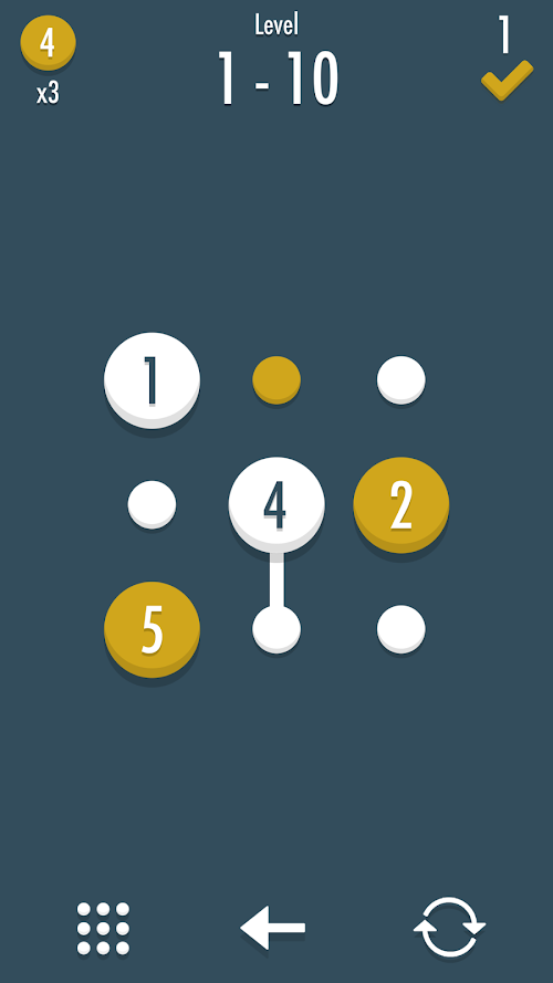 Android application Noda - Dots and Number Puzzle screenshort