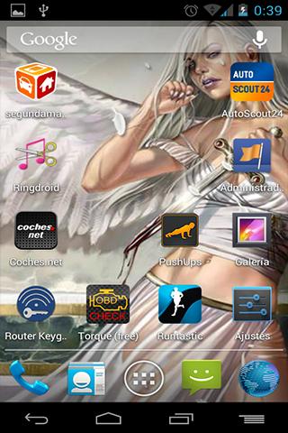 Live Wallpaper Winged Woman