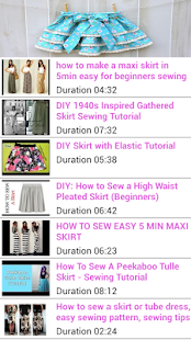 Free Sewing Tutorials Skirt