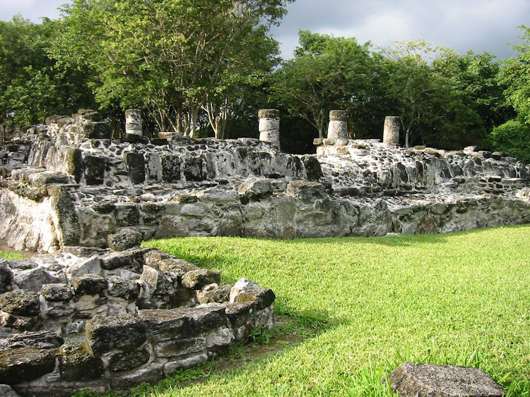 San Gervasio on Cozumel features Mayan ruins including the Plaza Central.