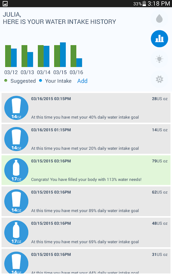    WaterMinder®- screenshot  