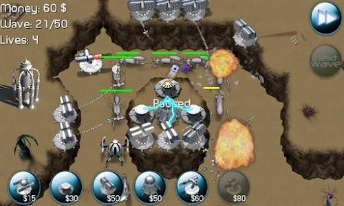 Android application Nexus Defense: Desert Storm screenshort