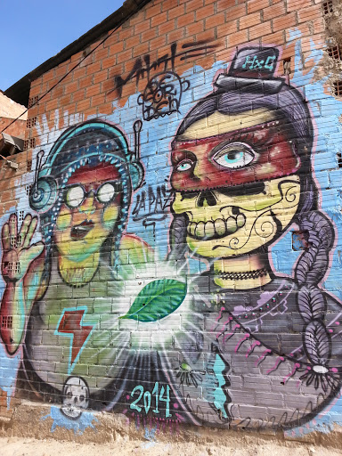 chulo y antifaz Wall art