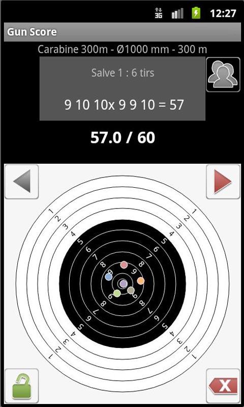 Android application Gun Score screenshort