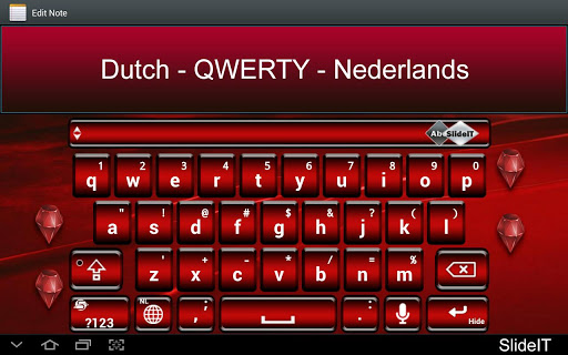 SlideIT Dutch QWERTY Pack