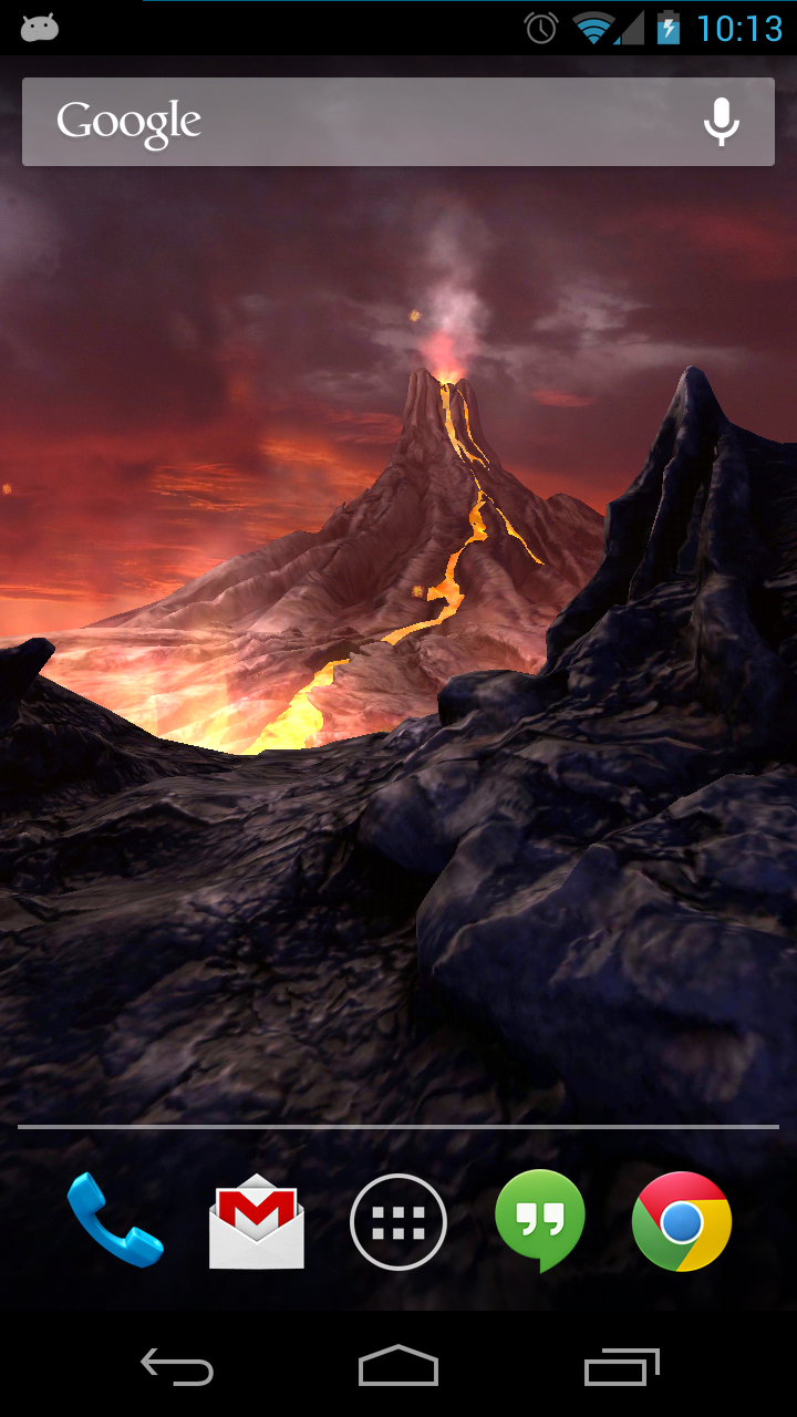 Volcano 3D Live Wallpaper Screen 2