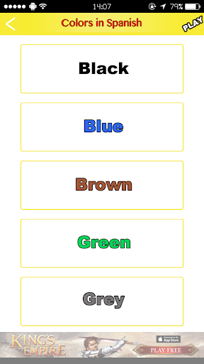 【免費教育App】Colors in Spanish-APP點子