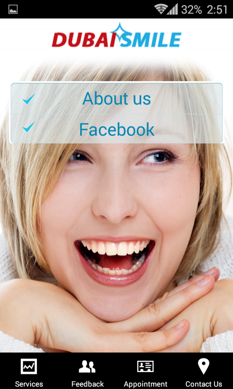 Android application Dubai Smile screenshort