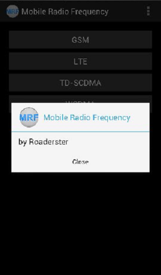 Android application Mobile Radio Frequency (NoAds) screenshort