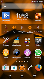 Polygons Orange Xperien Theme poster 5