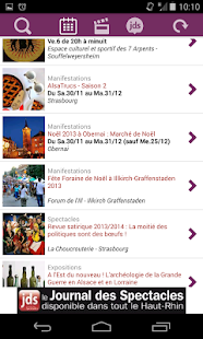 JDS, agenda des sorties Alsace Screenshots 2