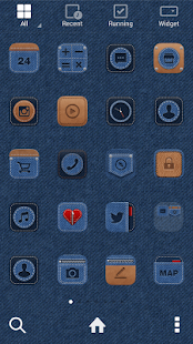 Download Blue Jean LINE Launcher theme APK for PC