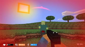 Anteprima screenshot di Cube Gun 3D: Zombie Island APK #9