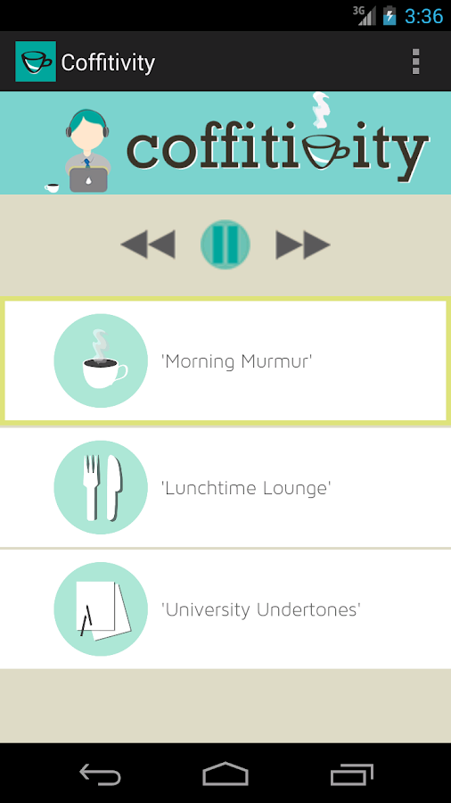    Coffitivity- screenshot  