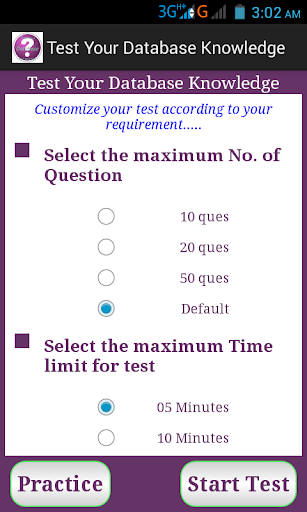 Test Your Database Knowledge