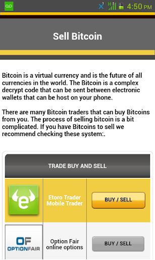 Sell Bitcoin