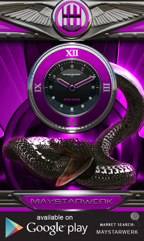 Next Launcher Theme pink snake Screen 3