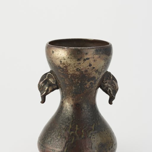 Vase With Drum Shaped Body And Elephant Head Handles Google Arts