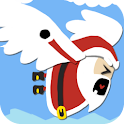 A Christmas Santa logo