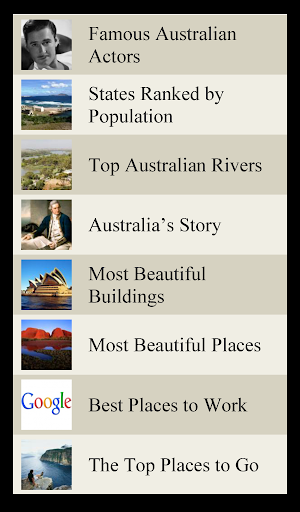 World Travel Lists - AUSTRALIA