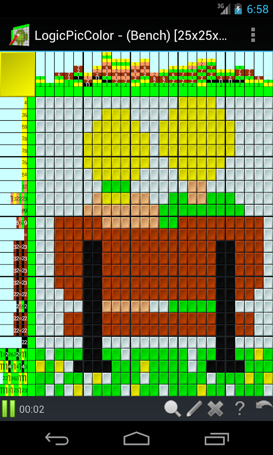 LogicPicColor:  PuzzlePack8 Screen 3