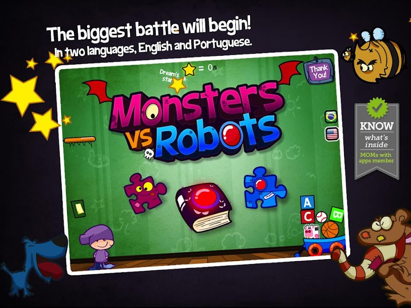 Monsters vs Robots Screen 1
