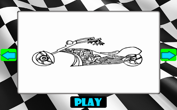 Mewarnai Gambar Sepeda Motor