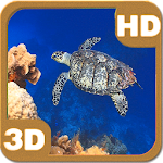 Turtle Swimming Coral Reef HD Apk