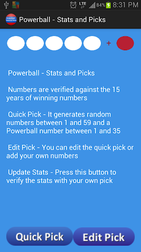Powerball - Stats and Picks