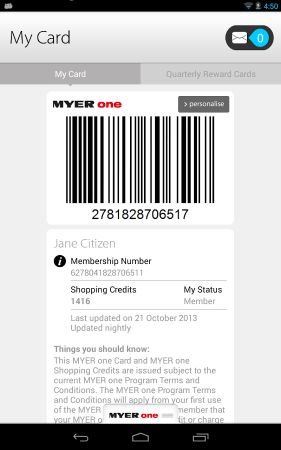 MYER one Android Apps on Google Play