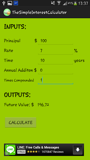 Simple Interest Calculator