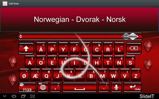 【免費書籍App】SlideIT Norwegian Dvorak Pack-APP點子