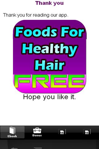 【免費健康App】Foods For Healthy Hair-APP點子