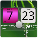 Flip Clock NicePink Widget 4×2 logo