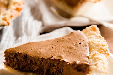 Chocolate Mousse Pie with Coconut Macaroon Crust