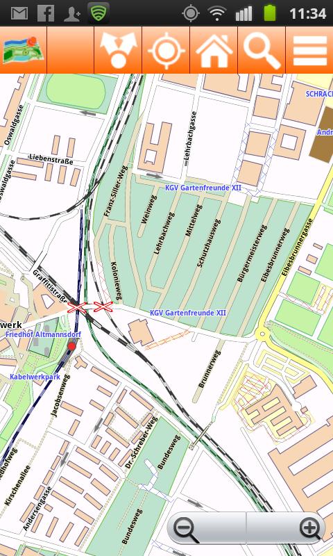 Vienna Offline mappa Map Screen 3