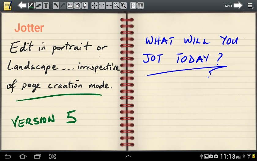 Jotter (For Galaxy Note) Screen 1