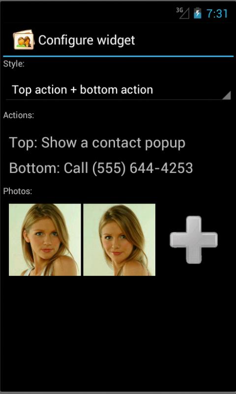 ActivePhoto Widget Screen 3